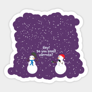 Christmas Snowmen Sticker